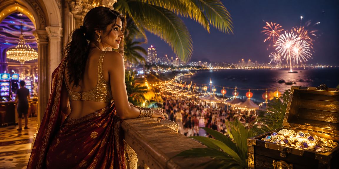 Indian cricket fans enjoying online sports betting on mobile devices by the beach